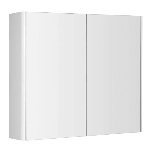 Aqualine Deneb - Zrkadlová skrinka, 80x70x18 cm, 2 dvierka, matná biela DN080