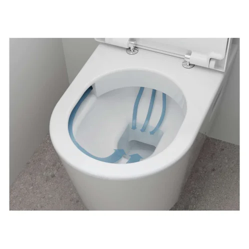 Hansgrohe EluPura Original S - WC kombi s doskou SoftClose, vario odpad, AquaChannel Flush, Rimless, biela 60346450