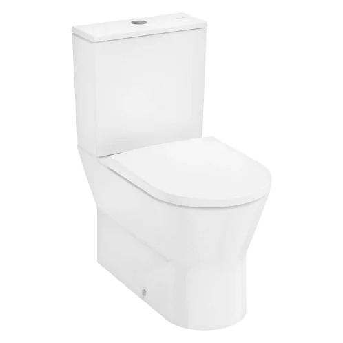 Hansgrohe EluPura Original S - WC kombi s doskou SoftClose, vario odpad, AquaChannel Flush, Rimless, biela 60346450