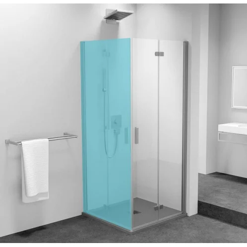 Polysan Zoom Line - Sprchové dvere skladacie 80x200 cm, pravé, Antidrop, číre sklo/chróm ZL4815R