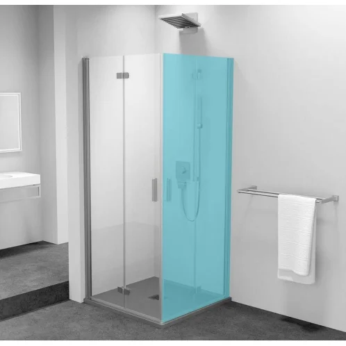 Polysan Zoom Line - Sprchové dvere skladacie 90x200 cm, ľavé, Antidrop, číre sklo/chróm ZL4915L