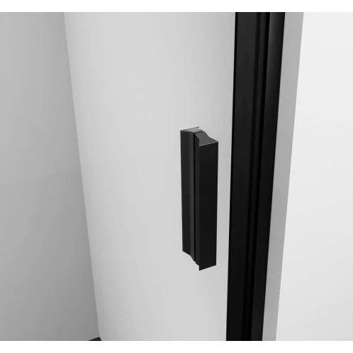 Polysan Zoom Black - Sprchové dvere 90x200 cm, ľavé, Antidrop, číre sklo/matná čierna ZL4915BL-01