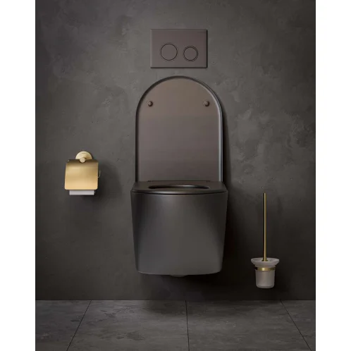 kielle Oudee - Držiak toaletného papiera s krytom, brushed gold 40402036