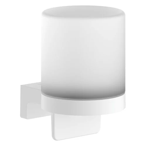 Hansgrohe AddStoris S - Dávkovač mydla s držiakom, matné sklo/matná biela 41765700