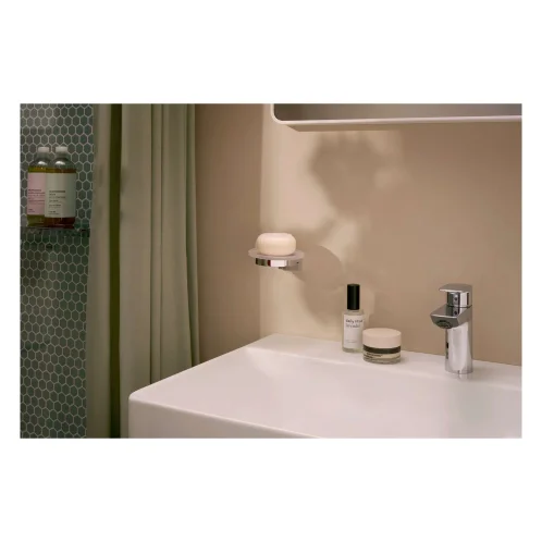 Hansgrohe AddStoris S - Mydlovnička s držiakom, matné sklo/chróm 41766000