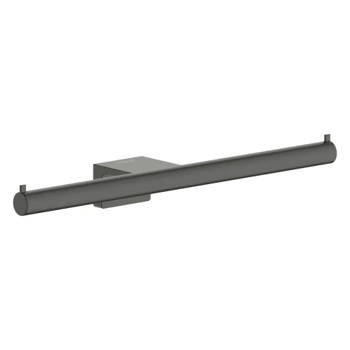 Hansgrohe AddStoris S - Držiak toaletného papiera dvojitý, kefovaný čierny chróm 41768340