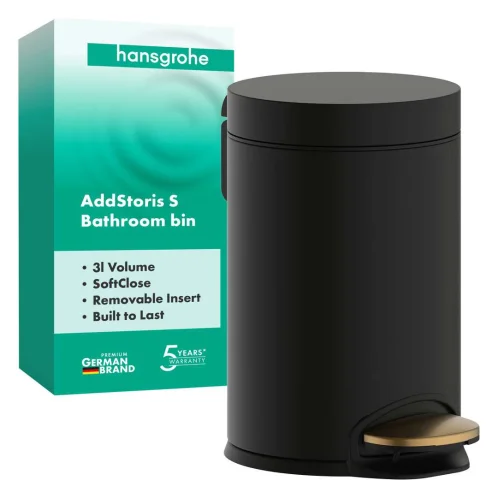 Hansgrohe AddStoris - Odpadkový kôš 3 l, Soft Close, kefovaný bronz 41775140