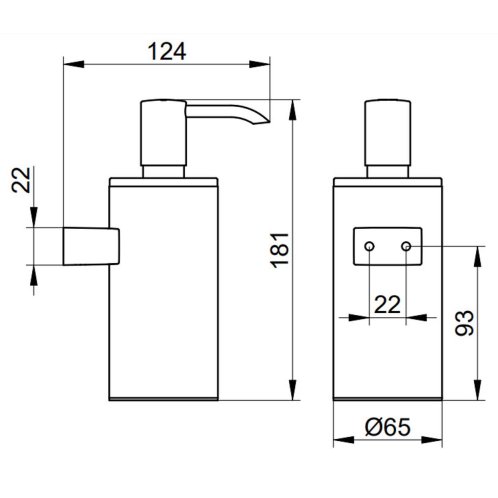 Keuco Plan - Dávkovač mydla s držiakom, 250 ml, chróm 14953010100