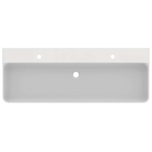 Ideal Standard Conca Ceram - Dvojumývadlo na dosku, 120x45 cm, bez prepadu, otvory na batérie, biela T384401