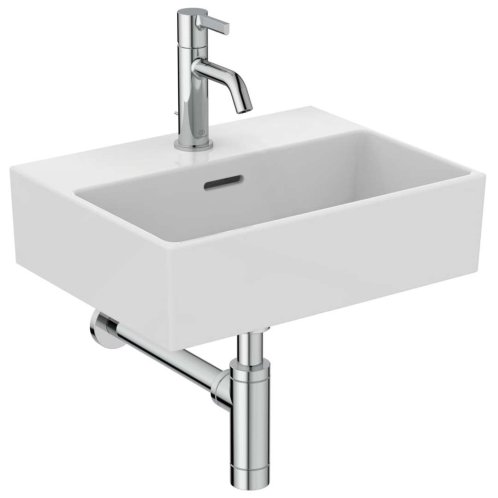 Ideal Standard Extra - Umývadielko na dosku, 45x35 cm, s prepadom, otvor na batériu, biela T391701
