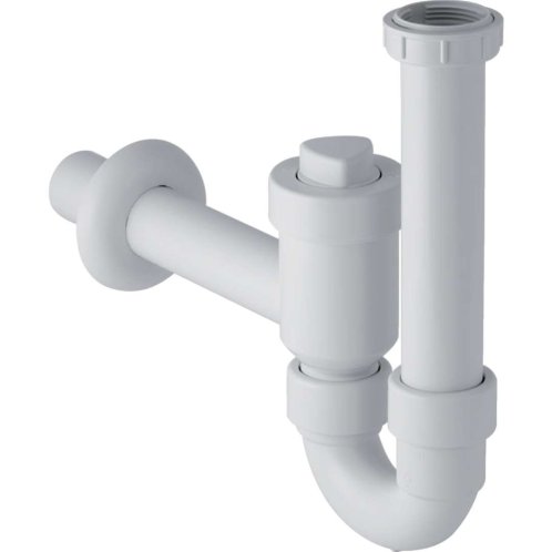 Geberit - Rúrková zápachová uzávierka, uzatvárateľná, spätný ventil, vývod vodorovný, d 50 mm 152.861.11.1