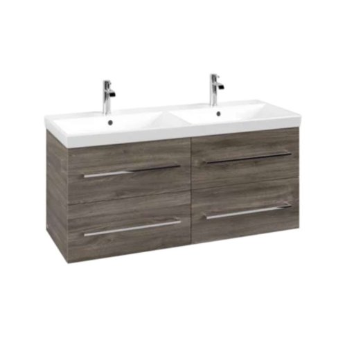 Villeroy & Boch Avento - Umývadlová skrinka, 118x51x45 cm, 4 zásuvky, Stone Oak A89300RK