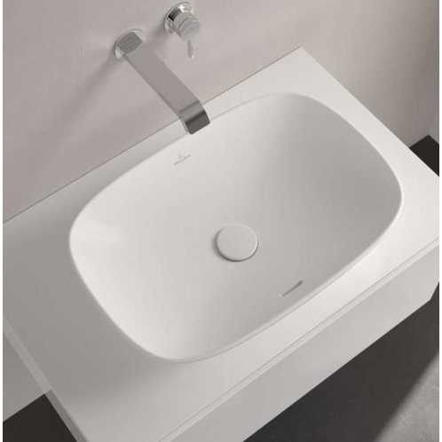 Villeroy & Boch Loop&Friends - Umývadlo na dosku, 62x42 cm, s prepadom, alpská biela 4A500001