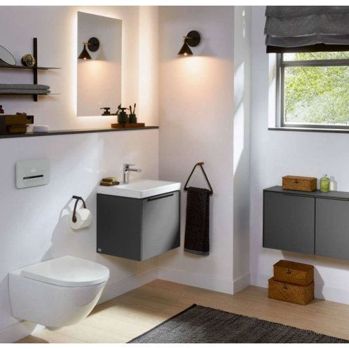 Villeroy & Boch Subway 3.0 - Umývadielko nábytkové, 45x37 cm, s prepadom, otvor na batériu, CeramicPlus, alpská biela 4370FKR1