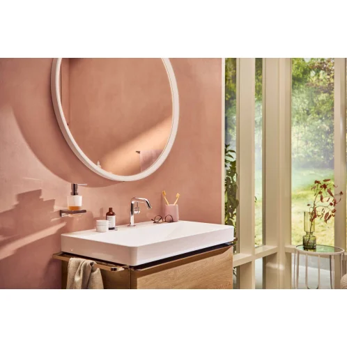 Hansgrohe AddStoris - Dávkovač mydla s držiakom, matné sklo/chróm 41745000