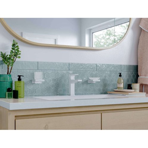 Hansgrohe AddStoris - Mydlovnička s držiakom, matné sklo/matná biela 41746700