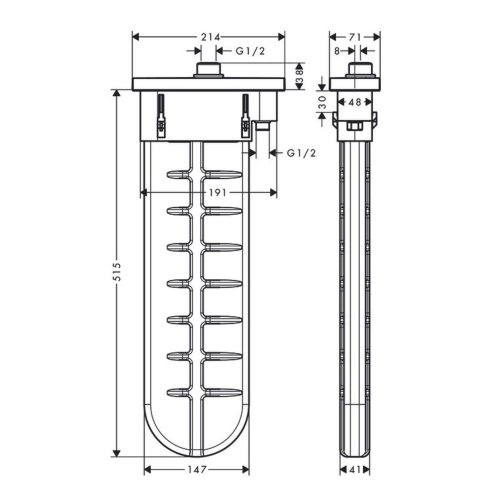 Hansgrohe Vivenis - Batéria na okraj vane, 4-otvorová inštalácia, sBox, chróm 75444000