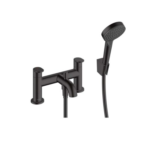 Hansgrohe Vernis Blend - Batéria na okraj vane s príslušenstvom, 2-otvorová inštalácia, matná čierna 71461670
