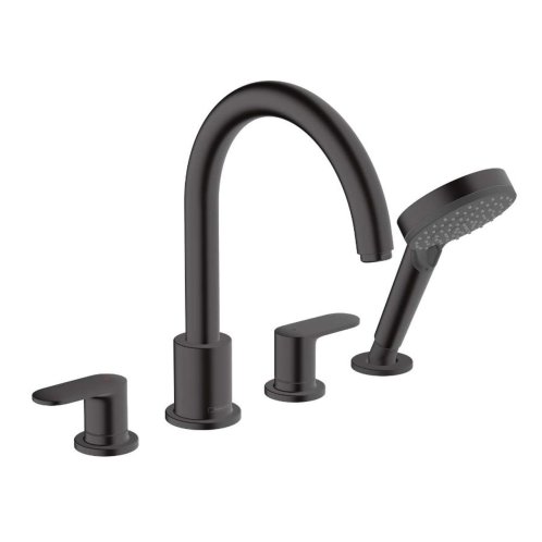 Hansgrohe Vernis Blend - Batéria na okraj vane, 4-otvorová inštalácia, matná čierna 71456670