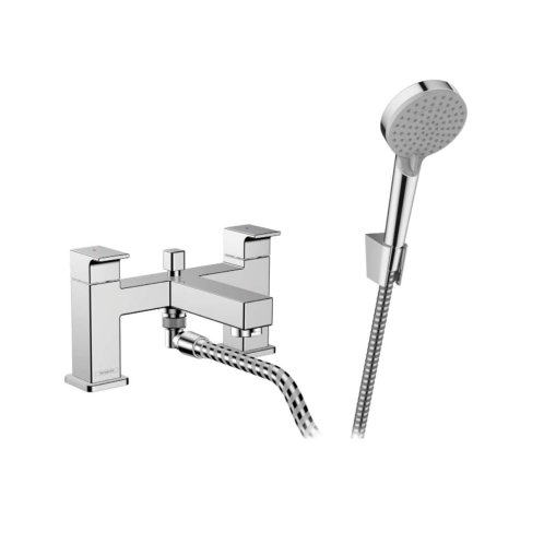 Hansgrohe Vernis Shape - Batéria na okraj vane s príslušenstvom, 2-otvorová inštalácia, chróm 71462000