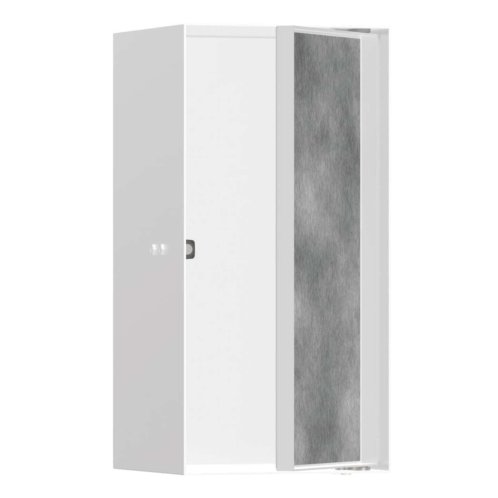 Hansgrohe XtraStoris Rock - Výklenok do steny, s dvierkami, 30x15x14 cm, matná biela 56088700
