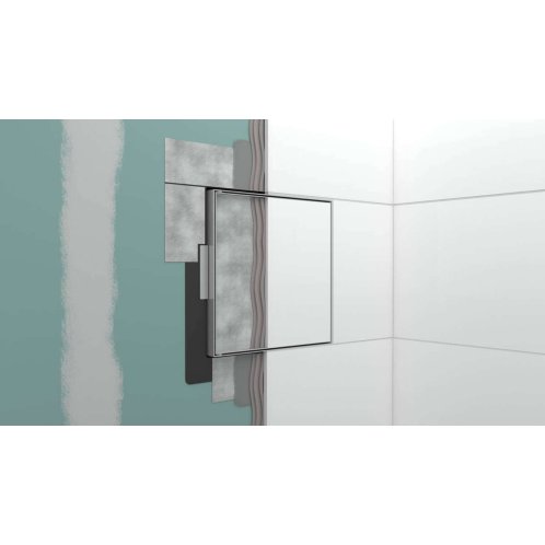 Hansgrohe XtraStoris Rock - Výklenok do steny, s dvierkami, 30x30x14 cm, kefovaná nerezová 56091800