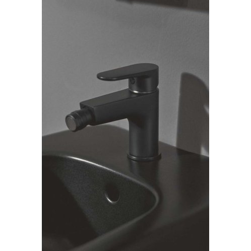 Ideal Standard Cerafine O - Bidetová batéria s výpustom, čierna BC705XG