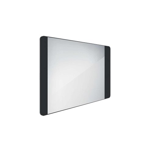 Nimco - Zrkadlo s LED osvetlením, 80x60 cm, hliník/čierna ZPC 42003-90