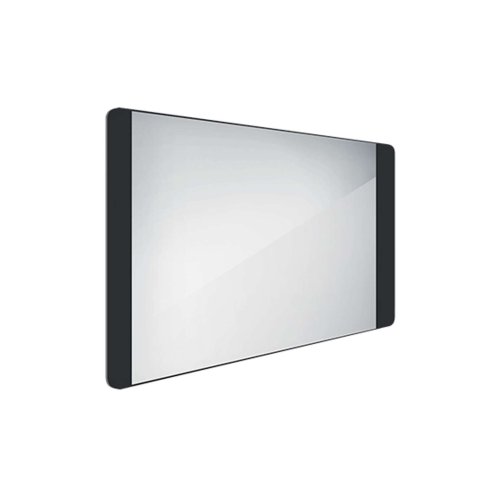Nimco - Zrkadlo s LED osvetlením, 100x60 cm, hliník/čierna ZPC 42004-90