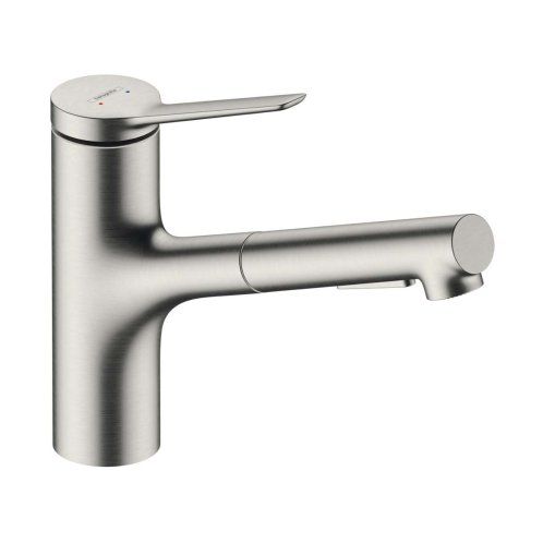 Hansgrohe Zesis M33 - Drezová batéria 150, s výsuvnou spŕškou, vzhľad nerezový 74800800
