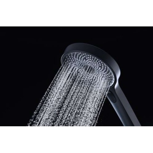 kielle Oudee - Sprchový set s termostatom, 26 cm, 3 prúdy, čierna/biela 20602004