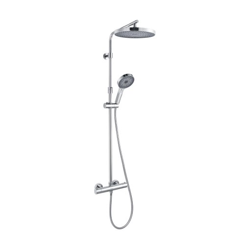 kielle Oudee - Sprchový set s termostatom, 26 cm, 3 prúdy, chróm 20602010
