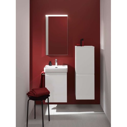 Laufen Pro S - Bočná skrinka, 100x35x34 cm, pánty vľavo, lesklá biela H4831110954751