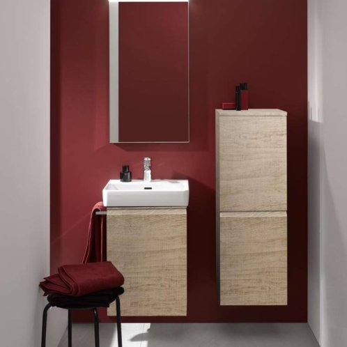 Laufen Pro S - Bočná skrinka, 100x35x34 cm, pánty vpravo, svetlý dub H4831120954791