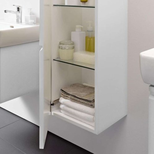 Laufen Pro S - Vysoká skrinka 165x35x34 cm, pánty vpravo, matná biela H4831220954631