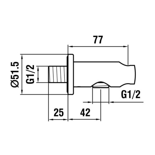 Laufen - Sprchové kolienko s držiakom, matná čierna HF504778428000