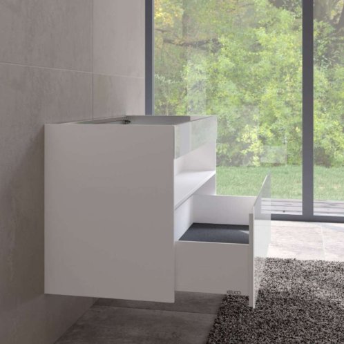 Keuco Stageline - Umývadlová skrinka, 120x63x49 cm, s osvetlením a USB, biela 32882300100