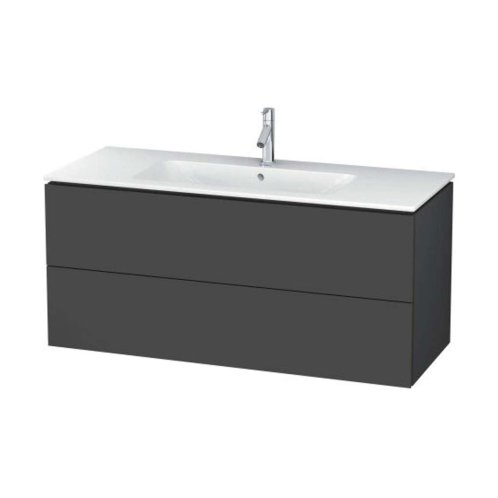 Duravit L-Cube - Umývadlová skrinka, 55x122x48 cm, 2 zásuvky, grafit mat LC624304949