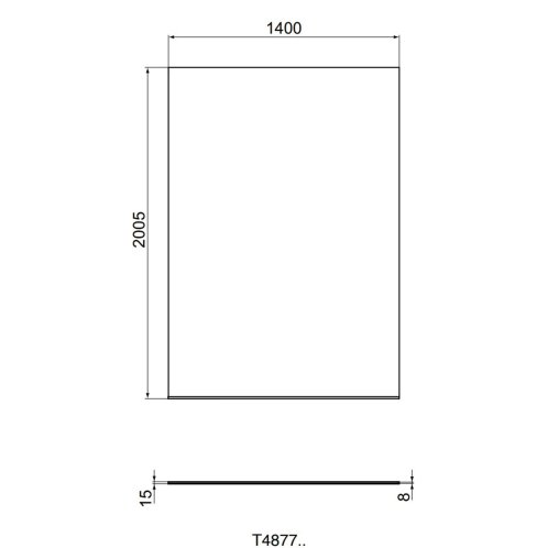 Ideal Standard i.Life - Sprchová stena 140 cm, silver bright/číre sklo T4877EO