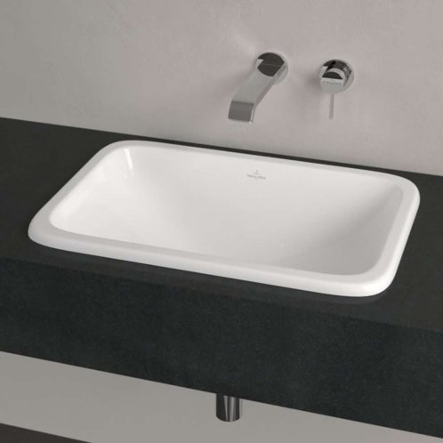 Villeroy & Boch Loop&Friends - Umývadlo zápustné, 61x41 cm, s prepadom, alpská biela 4A650001