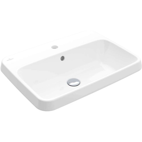 Villeroy & Boch Architectura - Umývadlo zápustné, 60x45 cm, s prepadom, otvor na batériu, alpská biela 5A676001