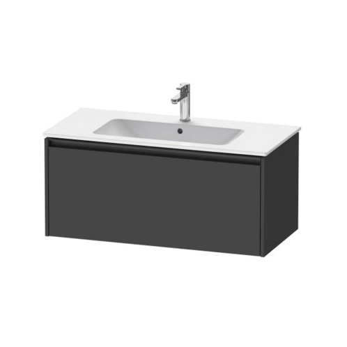 Duravit Ketho.2 - Umývadlová skrinka, 44x101x48 cm, 1 zásuvka, grafit mat K25064049490000
