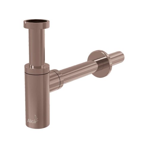 Alca - Designový sifón, matný kefovaný red gold A400-RG-B