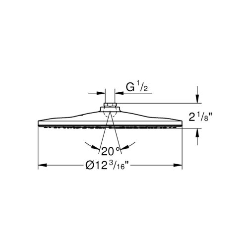 Grohe Rainshower - Hlavová sprcha 310 Mono, 1 prúd, chróm 26569000