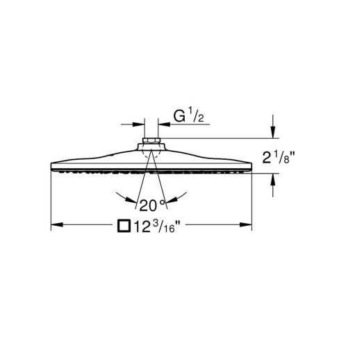 Grohe Rainshower - Hlavová sprcha 310 Mono, 1 prúd, chróm 26570000