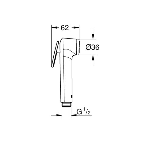 Grohe Tempesta - Bidetová spŕška, chróm 27512001