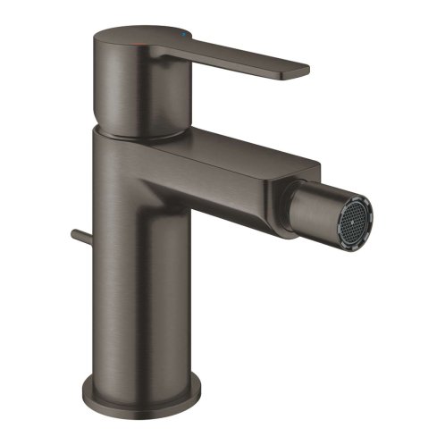 Grohe Lineare - Bidetová batéria s výpusťou, kefovaný Hard Graphite 33848AL1