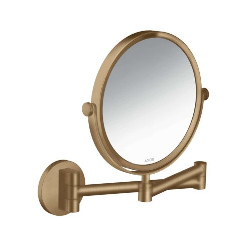 Axor Universal Circular - Kozmetické nástenné zrkadlo, kefovaný bronz 42849140