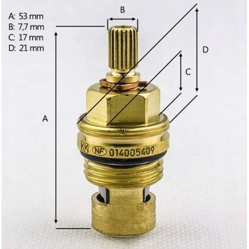 Kludi - Keramický vršok G 1/2" x 90°, pravý 7505400-00