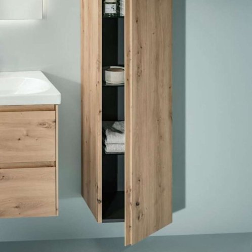 Laufen Lani - Vysoká skrinka 165x35 cm, 1 dvierka, pánty vpravo, dub H4037221122671